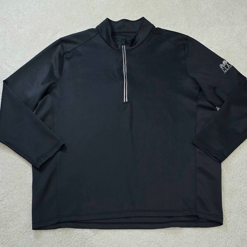 Womens Black Quarter Zip‎ Pullover XL NWOT Long Sleeve Golf Shirt SHORT PAR 4